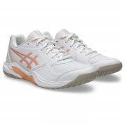 ASICS Gel-Dedicate 9 Women's (WIDE) (D) Shoes (1042A315.100) (White/Cantaloupe)