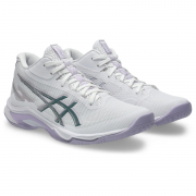 ASICS Netburner Ballistic FF 4 (MID) Women's Shoes (1052A084.106) (White/Dahlia)