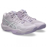 ASICS Netburner Ballistic FF 4 (MID) Women's Shoes (1052A084.107)(White/Safety Yell
